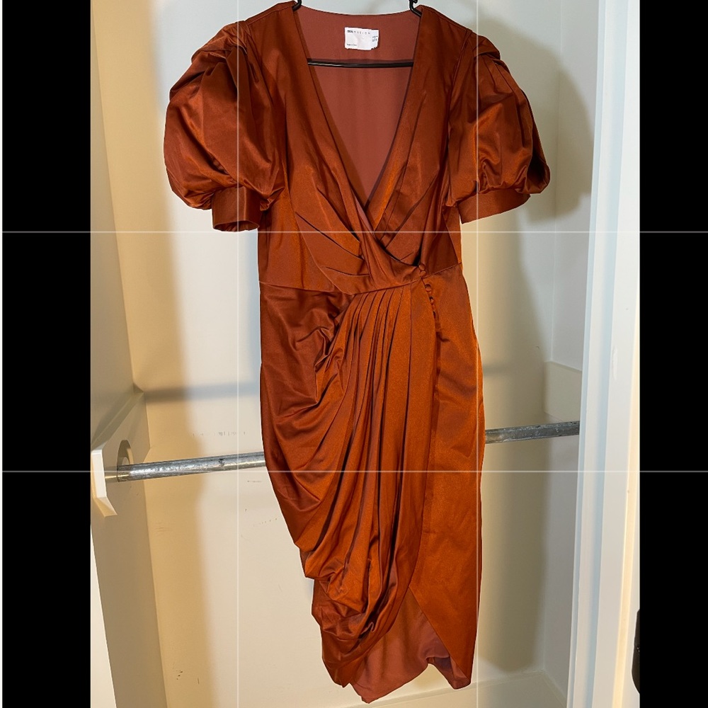 Burnt orange dress